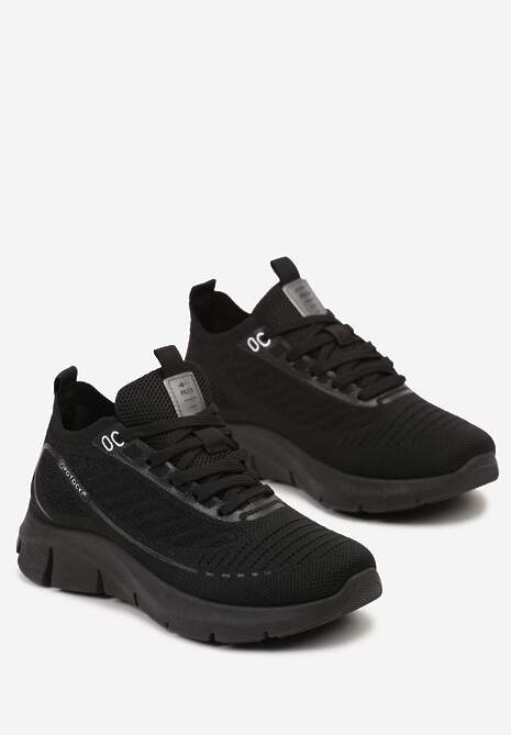 Czarne Sznurowane Buty Sportowe za Kostkę Vikiaria 5