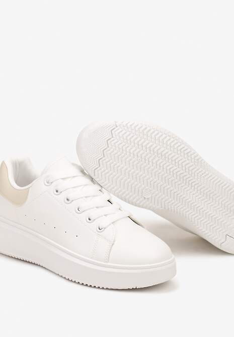 Sneakers Tialorae Alb cu bej 6