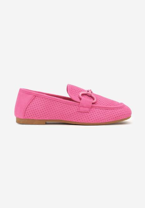 Mocasini Fucsia Chrisstelle cu Cataramă 4