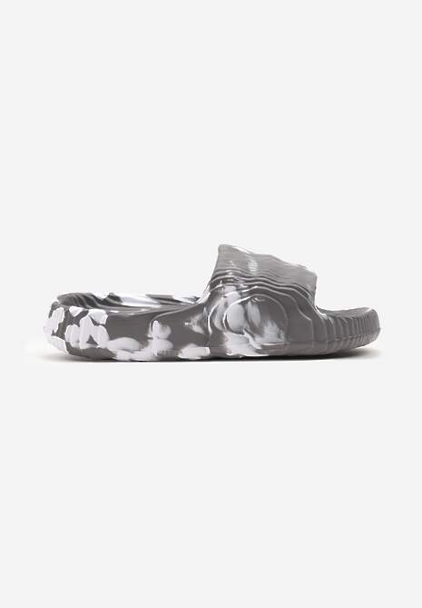 Papuci Gri-Alb Tie-Dye pe Talpă Plată din Spumă Tessane 4