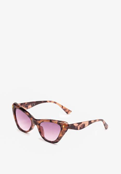 Różowe Okulary Przeciwsłoneczne Cat Eye z Filtrem UV Hernllea