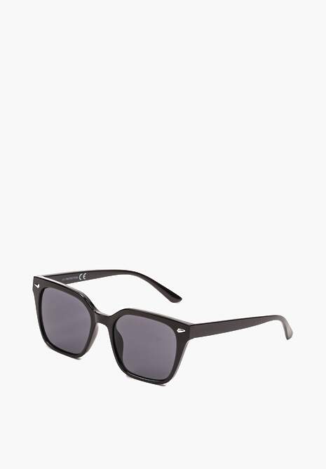 Czarne Okulary Przeciwsłoneczne Cat Eye z Filtrem UV Sandalea