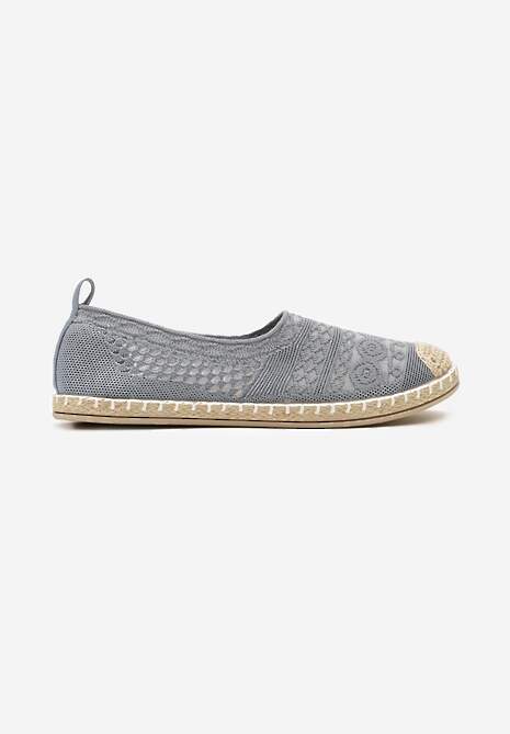 Niebieskie Espadryle na Płaskiej Podeszwie w Stylu Boho Dimzela 4