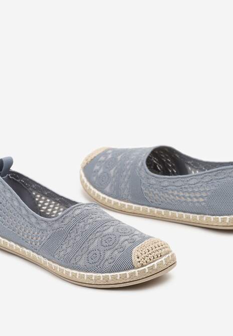 Niebieskie Espadryle na Płaskiej Podeszwie w Stylu Boho Dimzela 6