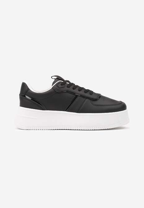 Sneakers Lealirra Negru cu alb 4