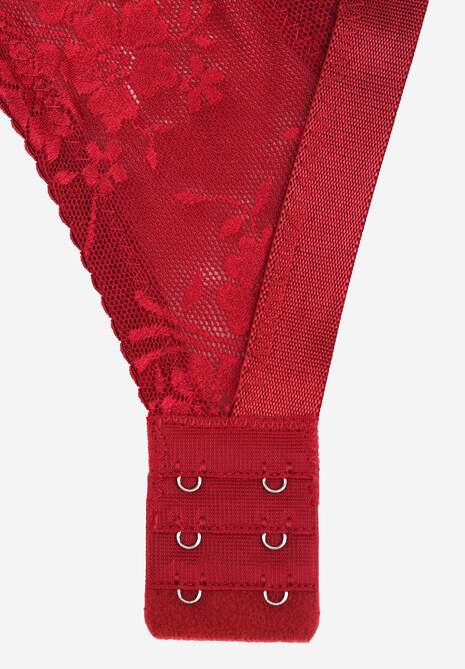 Sutien Full Cup bordo cu dantelă Vikonie de la Renee.com.ro 7