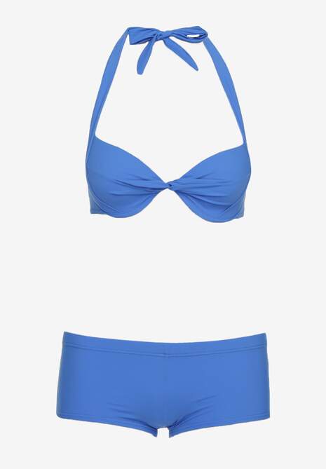 Costum de baie din două piese albastru Zureviana 6