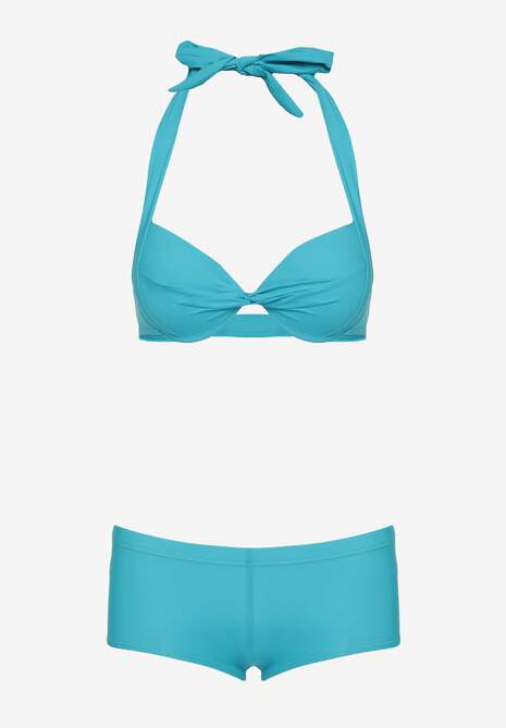 Costum de baie din două piese albastru Zureviana 6