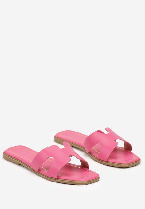 Papuci fucsia talpă joasă barete decupaje Teramia 5