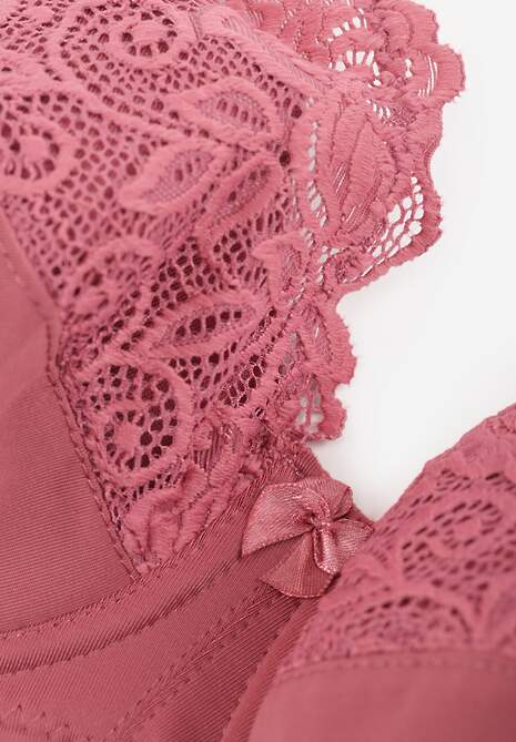 Sutien roz tip Full Cup cu bretele ajustabile Vikiirisa 7