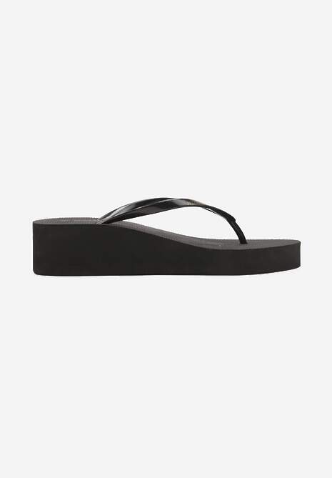 Negru Casual Spumă Șlapi Talpă Plată Penelsea 4