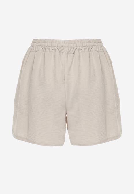 Șort Bej Croi Lejer Talie Înaltă Elastic Vimallora 7