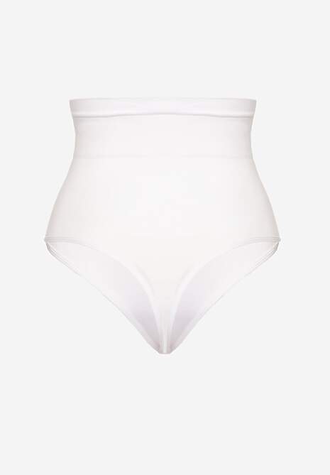 Biała Bielizna modelująca Majtki Stringi High Waist Avalivia 6