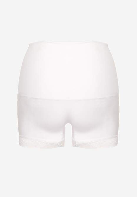 Biała Bielizna modelująca High Waist z Koronką Hivivia 6