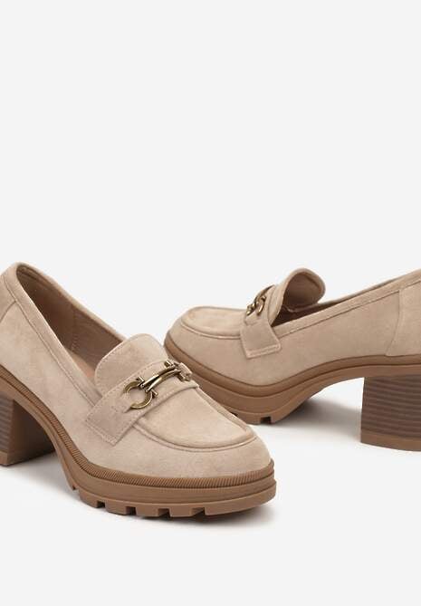 Pantofi Derby bej 6