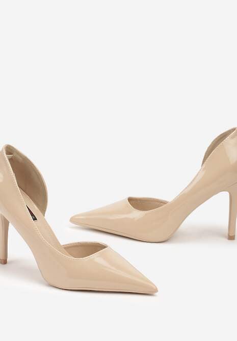 Pantofi stiletto bej 6