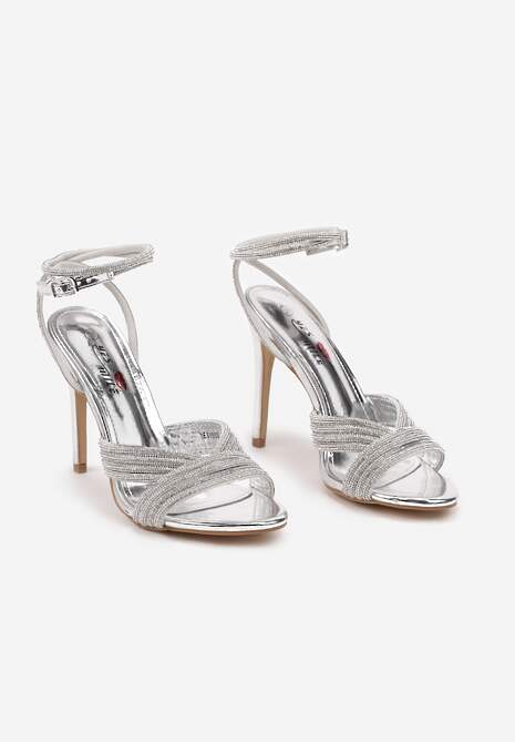 Pantofi stiletto Argintii 6