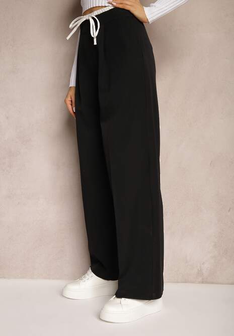 Pantaloni Negru cu print piele de șarpe 4