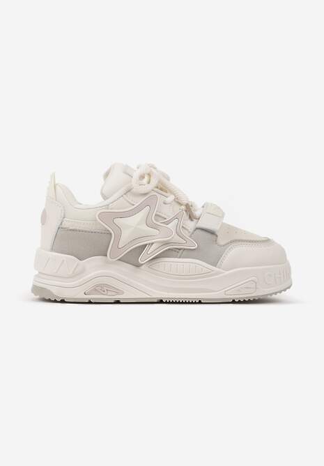 Sneakers Bej cu gri 4
