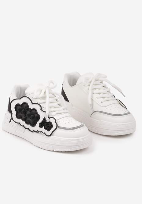 Sneakers Alb cu negru 5