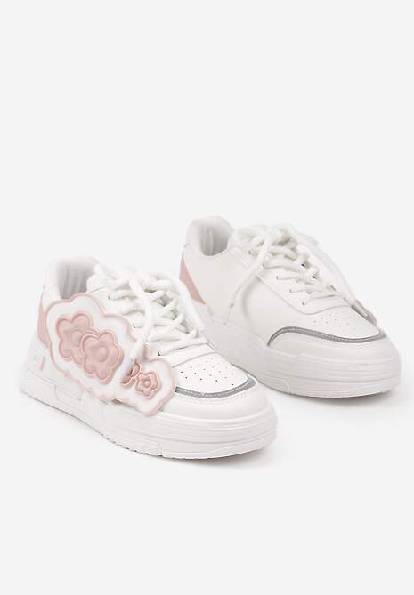 Sneakers Alb cu roz 5