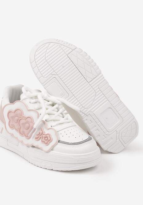 Sneakers Alb cu roz 6