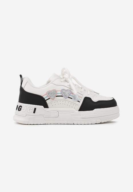 Sneakers Alb cu negru 4
