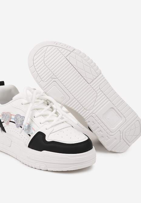 Sneakers Alb cu negru 6