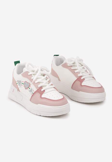 Sneakers Alb cu roz 5