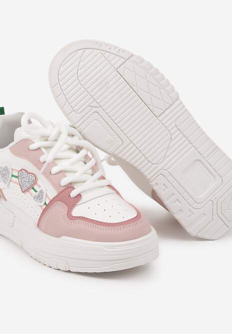 Sneakers Alb cu roz 6