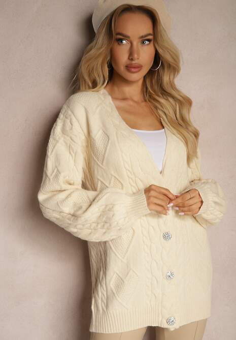Cardigan Bej 4