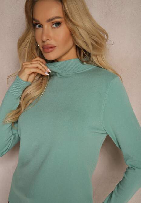 Jasnozielony Casualowy Golf  Arlotta 5