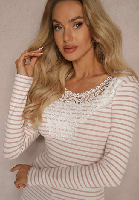 Bluză Irinima Roz deschis 5