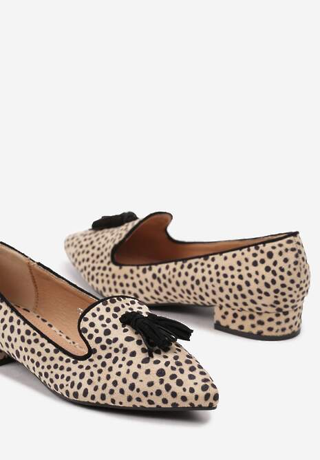 Pantofi cu toc Bej 6