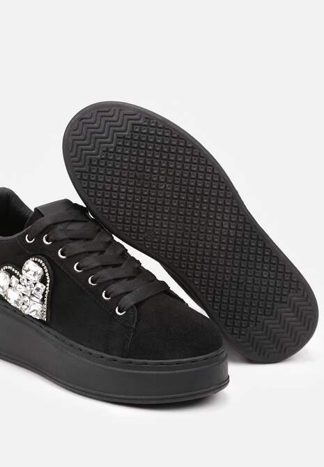 Sneakers Remila Negru cu argintiu 6