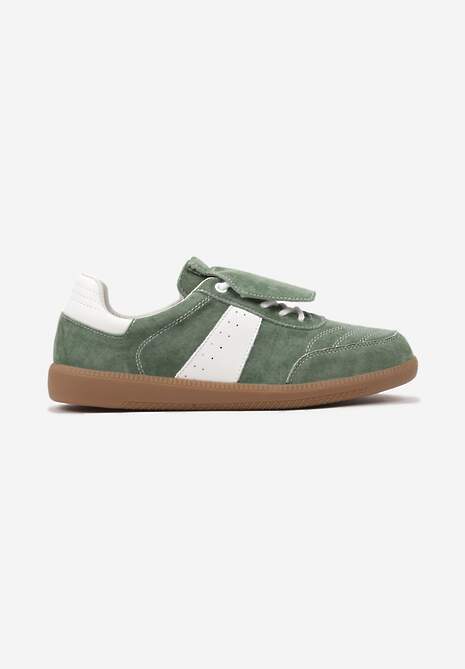 Sneakers Verde cu alb 4