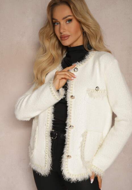 Cardigan Laomarae Alb