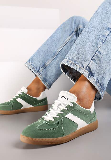 Sneakers Verima Verde cu alb