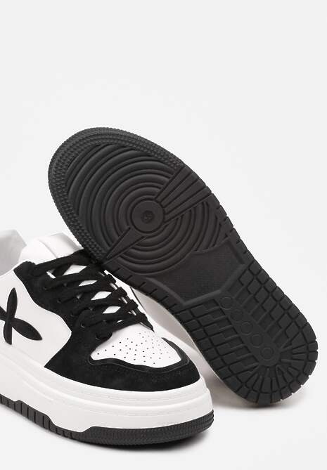 Sneakers Saimine Alb cu negru 6