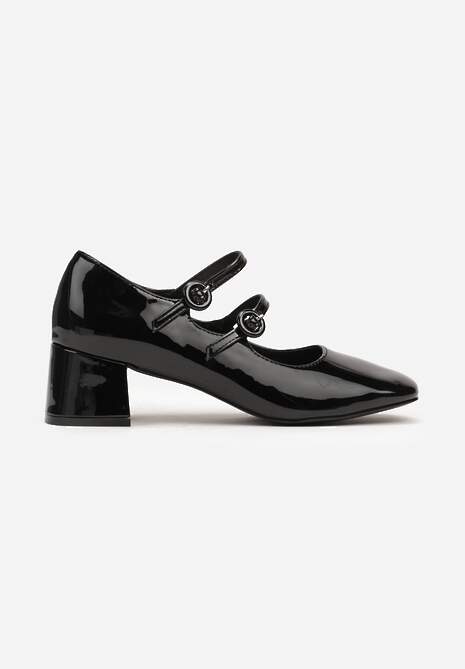 Pantofi cu toc Cresona Negri 4