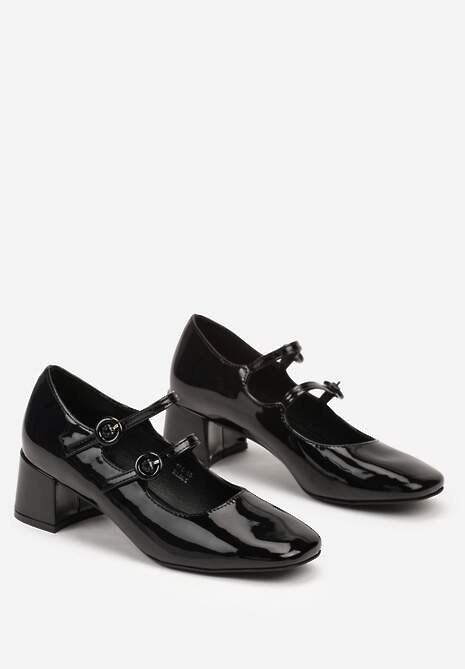 Pantofi cu toc Cresona Negri 5
