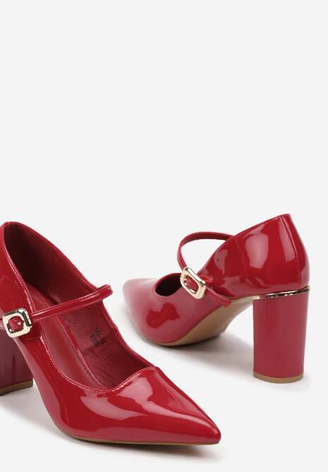 Pantofi cu toc Naonisia Bordo 6