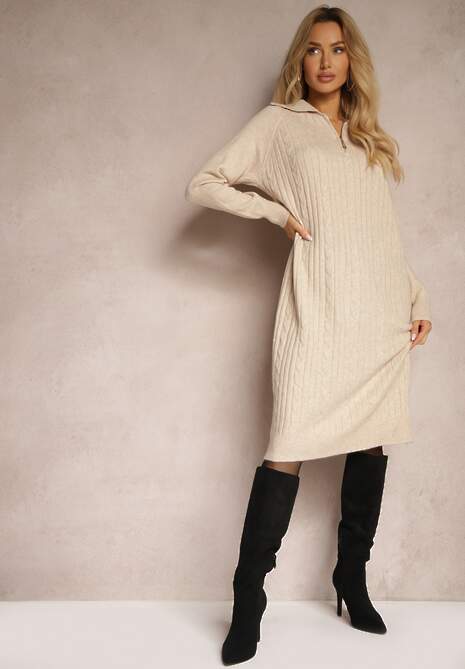 Rochie Leralina Bej deschis 4