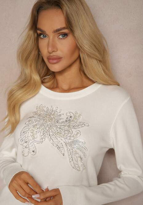 Pulover Lerinaya Alb 5