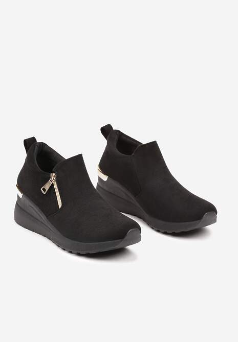 Sneakers Daivira Negru cu argintiu 5