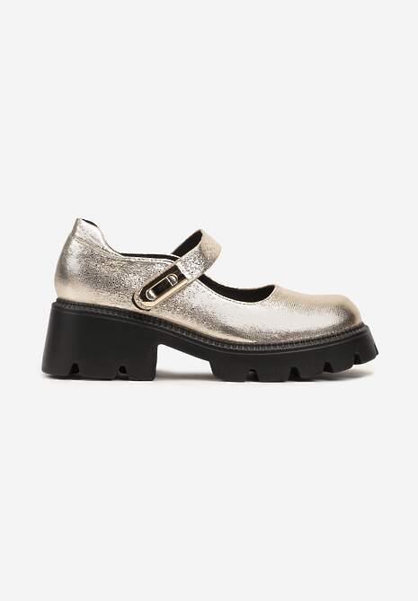 Pantofi casual Belinia Aurii 4