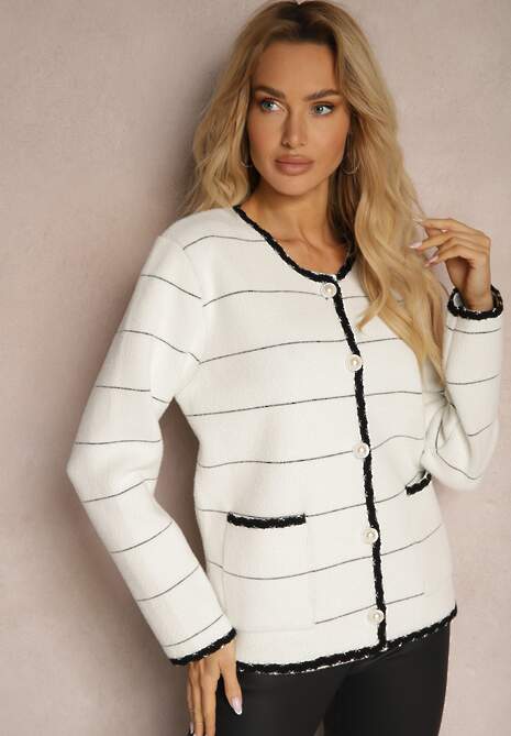 Cardigan Nerelisse Alb 4