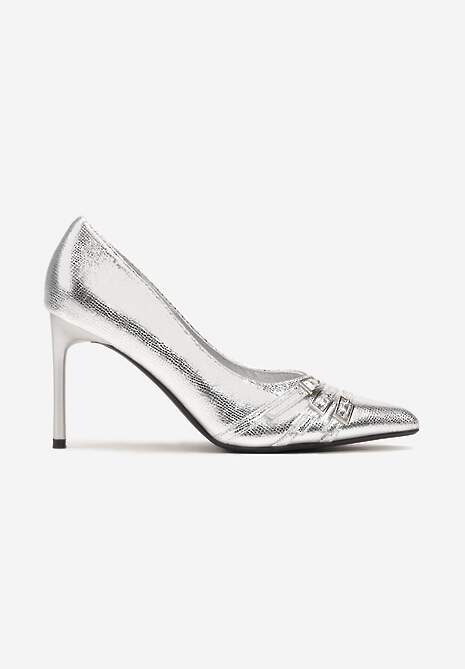 Pantofi stiletto Railanne Argintii 4