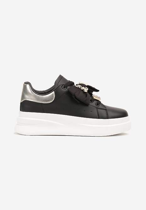 Sneakers Rorinia Negru cu argintiu 4