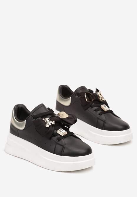 Sneakers Rorinia Negru cu argintiu 5